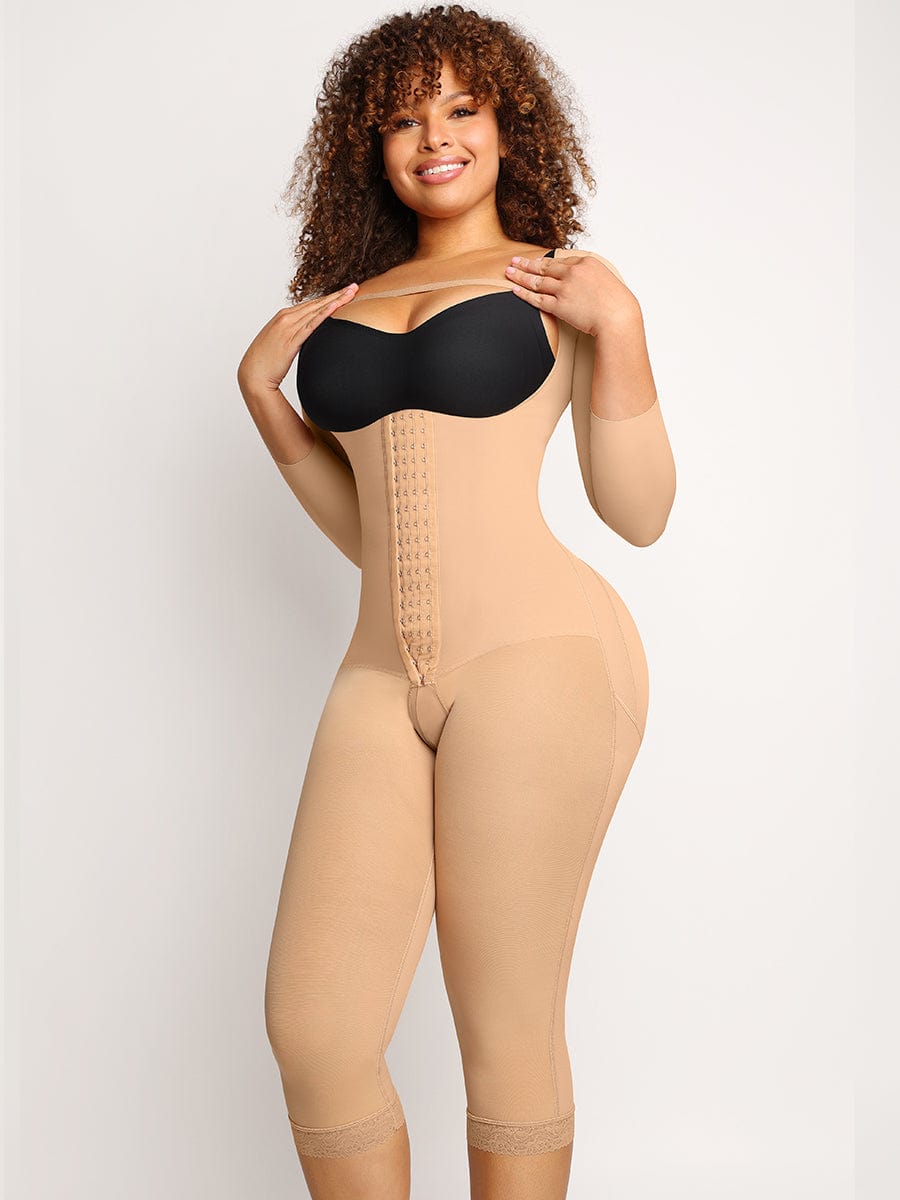 Wholesale U-shaped Free Cutting Cuff Design Postsurgical Breast Support Butt Lifting Fajas